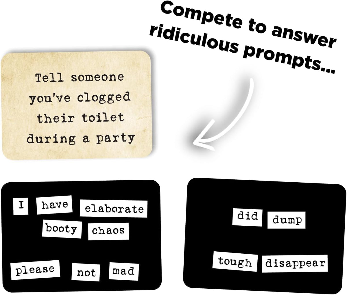 Ransom Notes prompt cards shown for quick prompts and witty responses