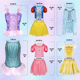 Ranzyfa princess cape glitter, complete magical transformation