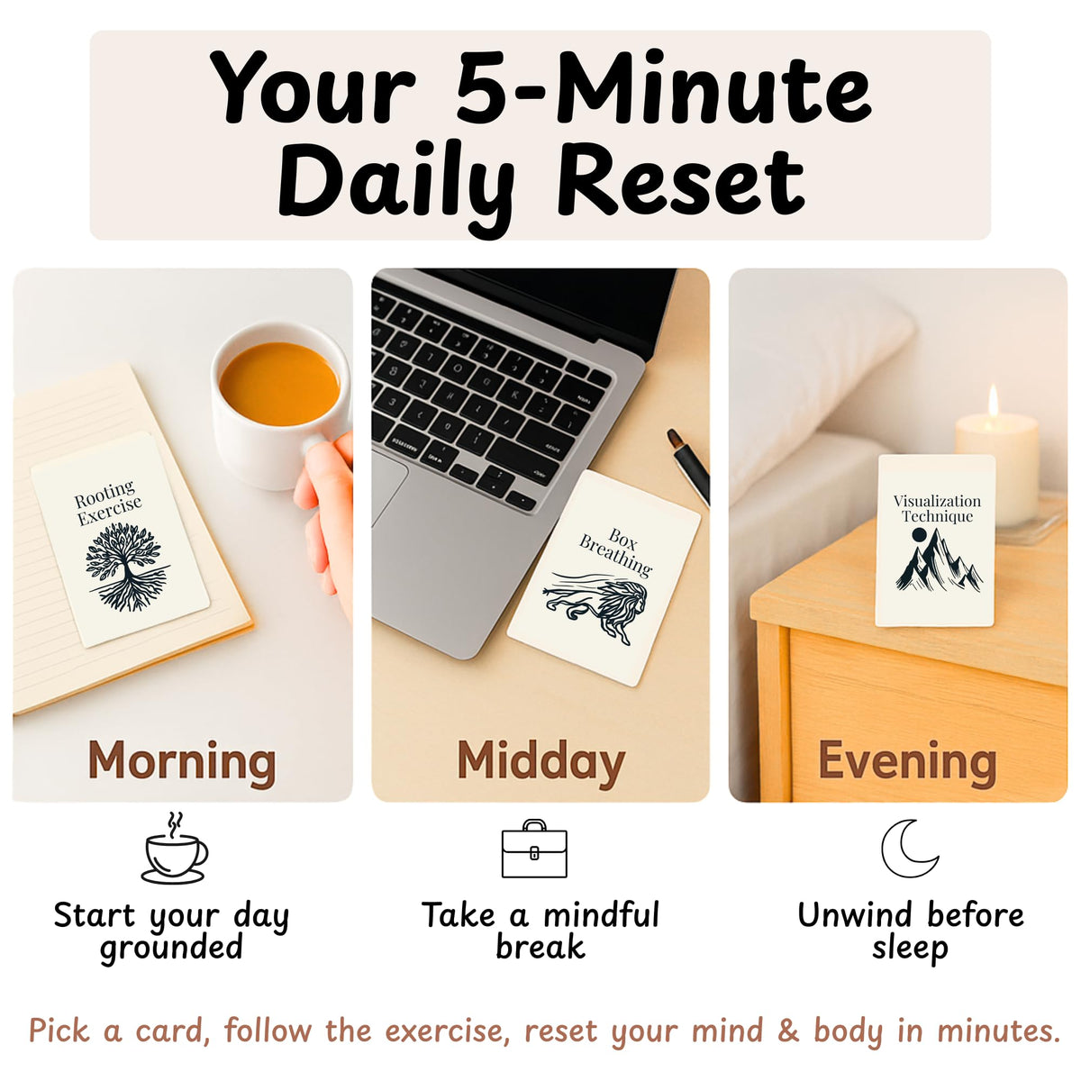 Raptor Studio Somatic Cards portable kit for on-the-go stress relief anywhere.
