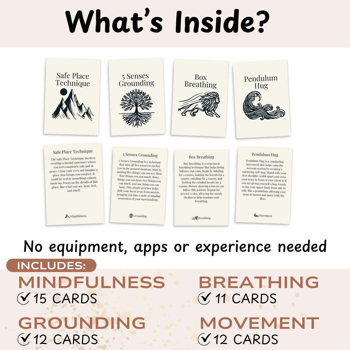 Raptor Studio Somatic Cards mindfulness practice supports present-moment awareness and focus.