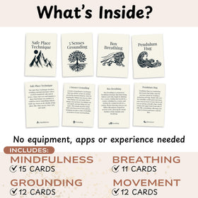 Raptor Studio Somatic Cards mindfulness practice supports present-moment awareness and focus.
