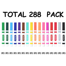 Rarlan conical-tip markers offer broad lines and fine details for varied artwork.