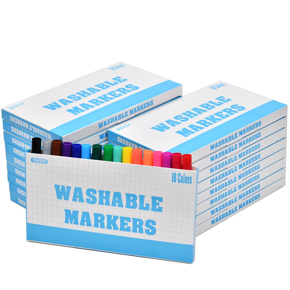 Rarlan washable markers 288-count pack for vibrant classrooms and home projects.
