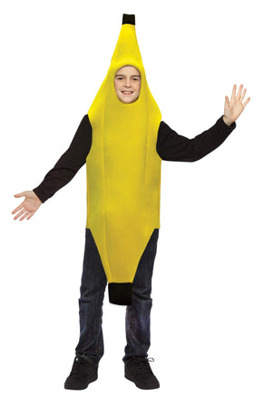 Rasta Imposta banana costume with overhead tunic for easy party wear