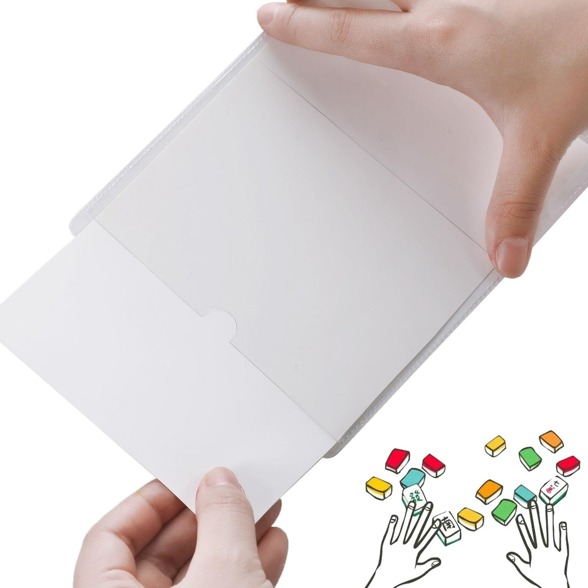 RattanView clear PVC scorecard protector preserves readability throughout the game.