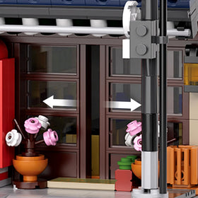 RAVAYO street-view simulation featuring authentic storefronts and signage