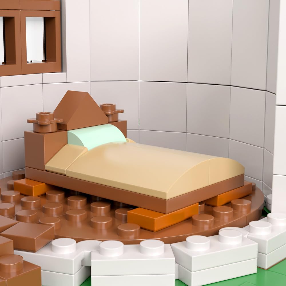 RAVAYO Mushroom House Parts Pack: crisp pieces invite careful assembly