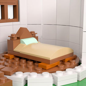 RAVAYO Mushroom House Parts Pack: crisp pieces invite careful assembly