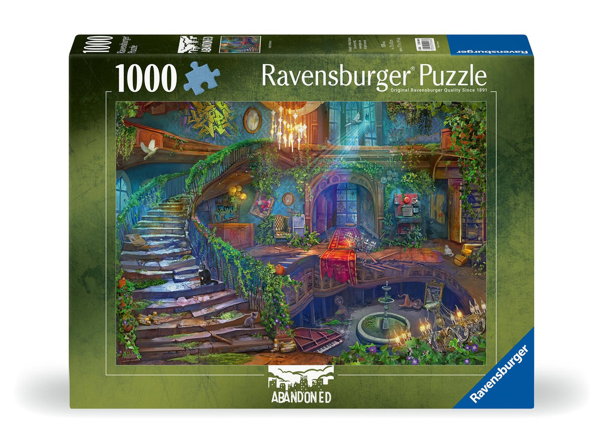 Ravensburger Hotel Vacancy stairs-nowhere emphasizes interlocking pieces for immersive puzzling