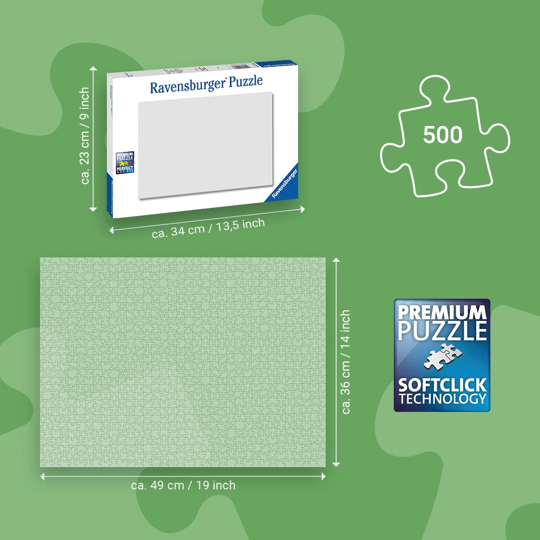 Linen-textured, glare-free finish in Ravensburger Après All Day enhances focus during puzzling