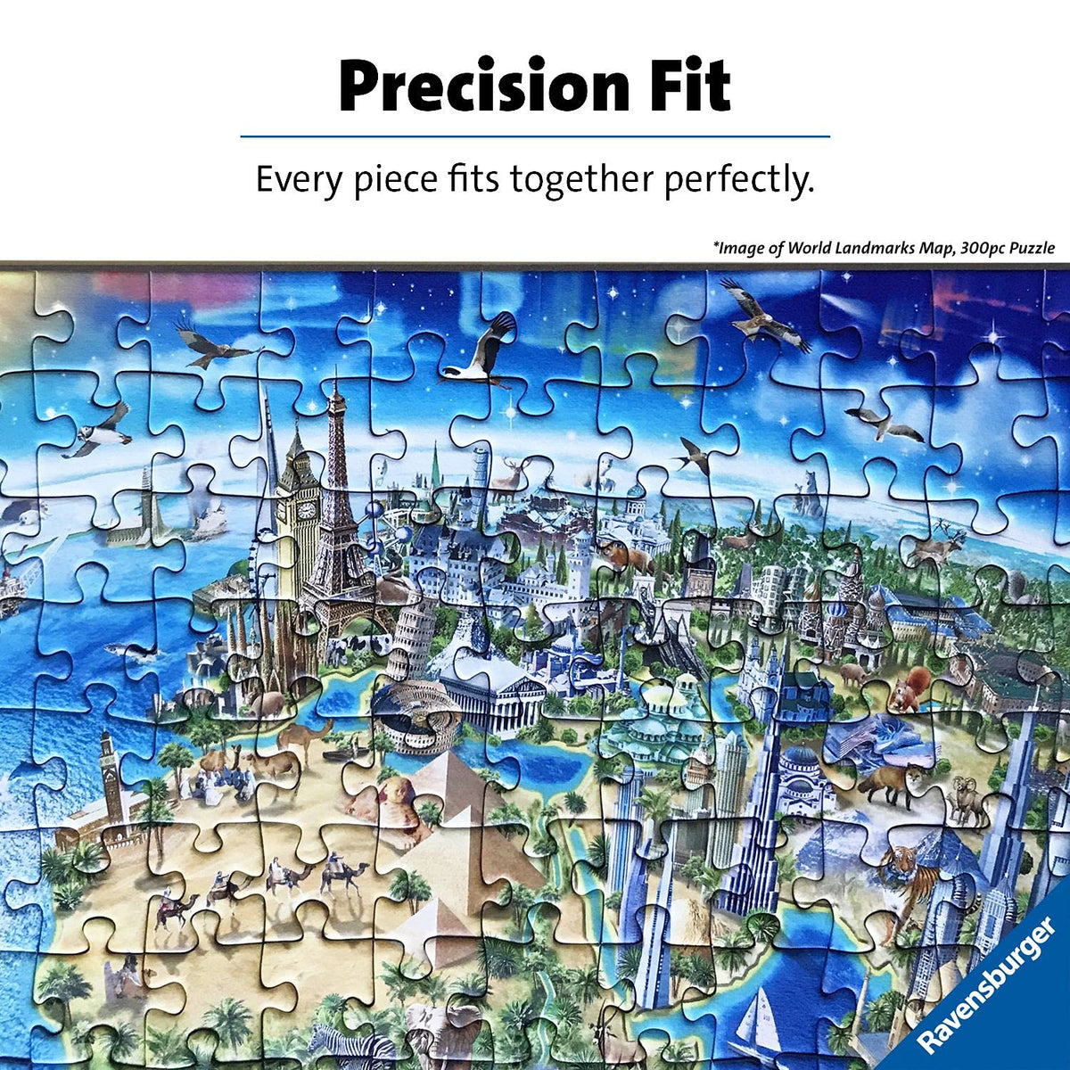 Ravensburger Artist's Palette completed-display features bright imagery ready for display.
