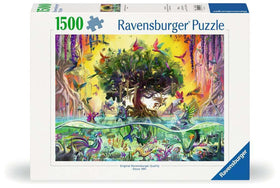 Ravensburger Beautiful Sea Unicorns puzzle cover with vibrant sea scene for immersive puzzling