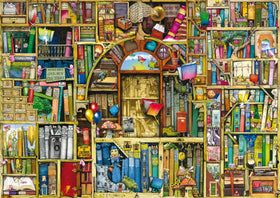 Ravensburger The Bizarre Bookshop 2 puzzle cover, inviting start to immersive puzzling sessions.