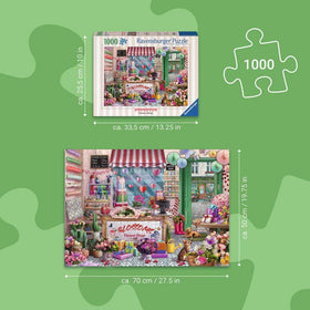 Ravensburger Blossoms Flower Shop interior evokes warm sunlight and cozy puzzle sessions