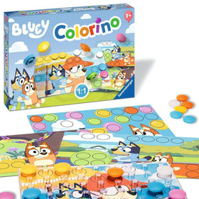 Ravensburger Bluey Colorino packaging showcases a ready-to-gift activity set.