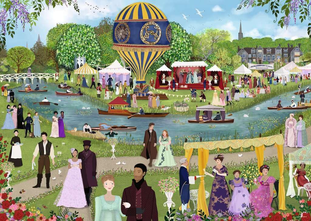 Ravensburger Bridgerton Seeing and Being Seen art detail enhances focus and immersion
