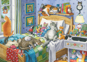 Ravensburger Cat Nap 14966 puzzle cover with vibrant artwork for adults