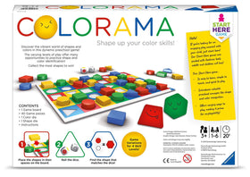 Ravensburger Colorama game board and pieces aid hands-on learning for families