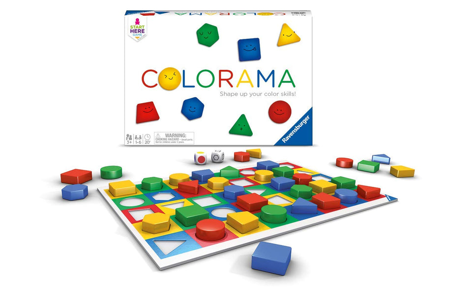 Ravensburger Colorama game pieces for kids support pattern recognition during play