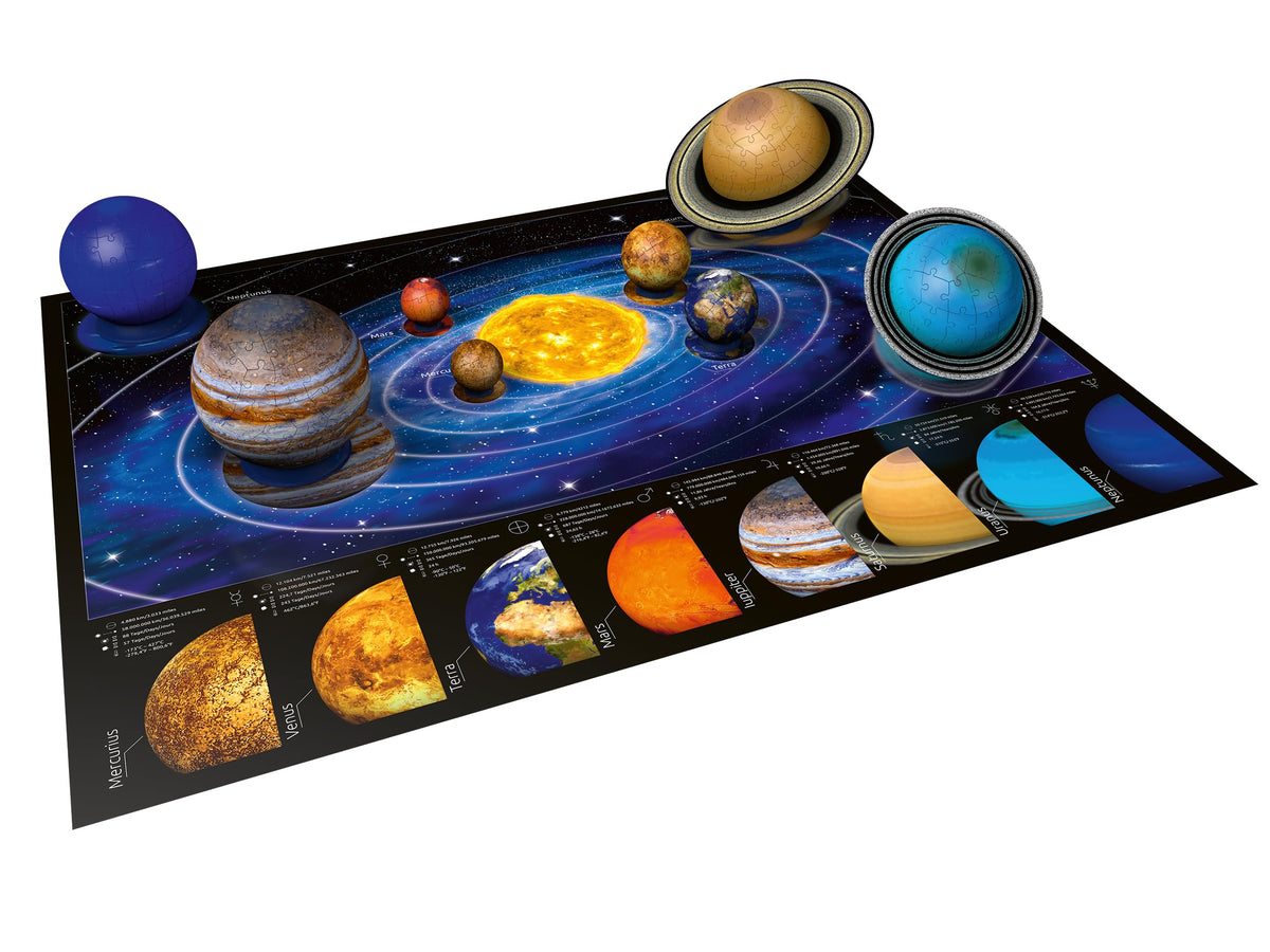 Ravensburger colorful poster with fun facts to spark space learning