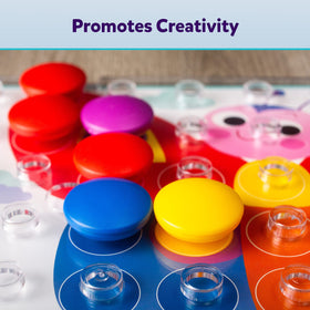 Ravensburger Colorino bright pegs in use promote color recognition
