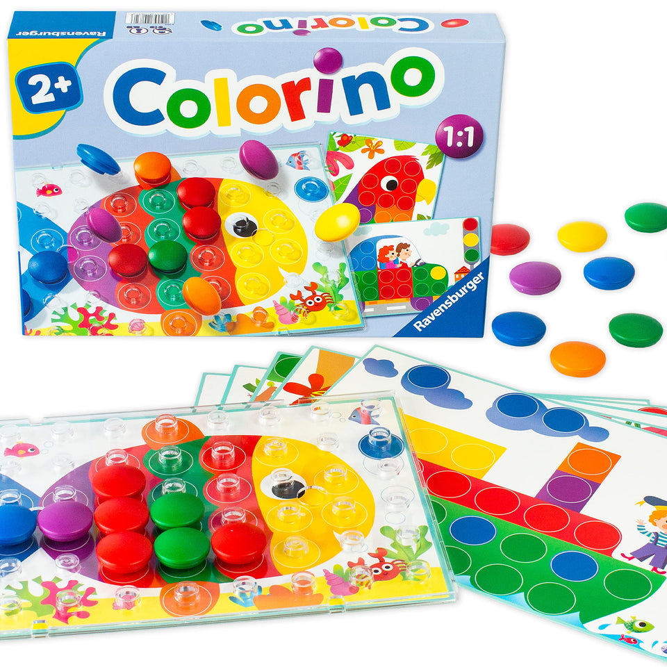 Ravensburger Colorino pegboard transparent for color matching during play
