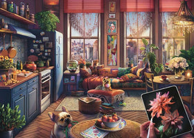 Ravensburger Cozy Boho Studio art supplies image, perfect for mindful focus sessions