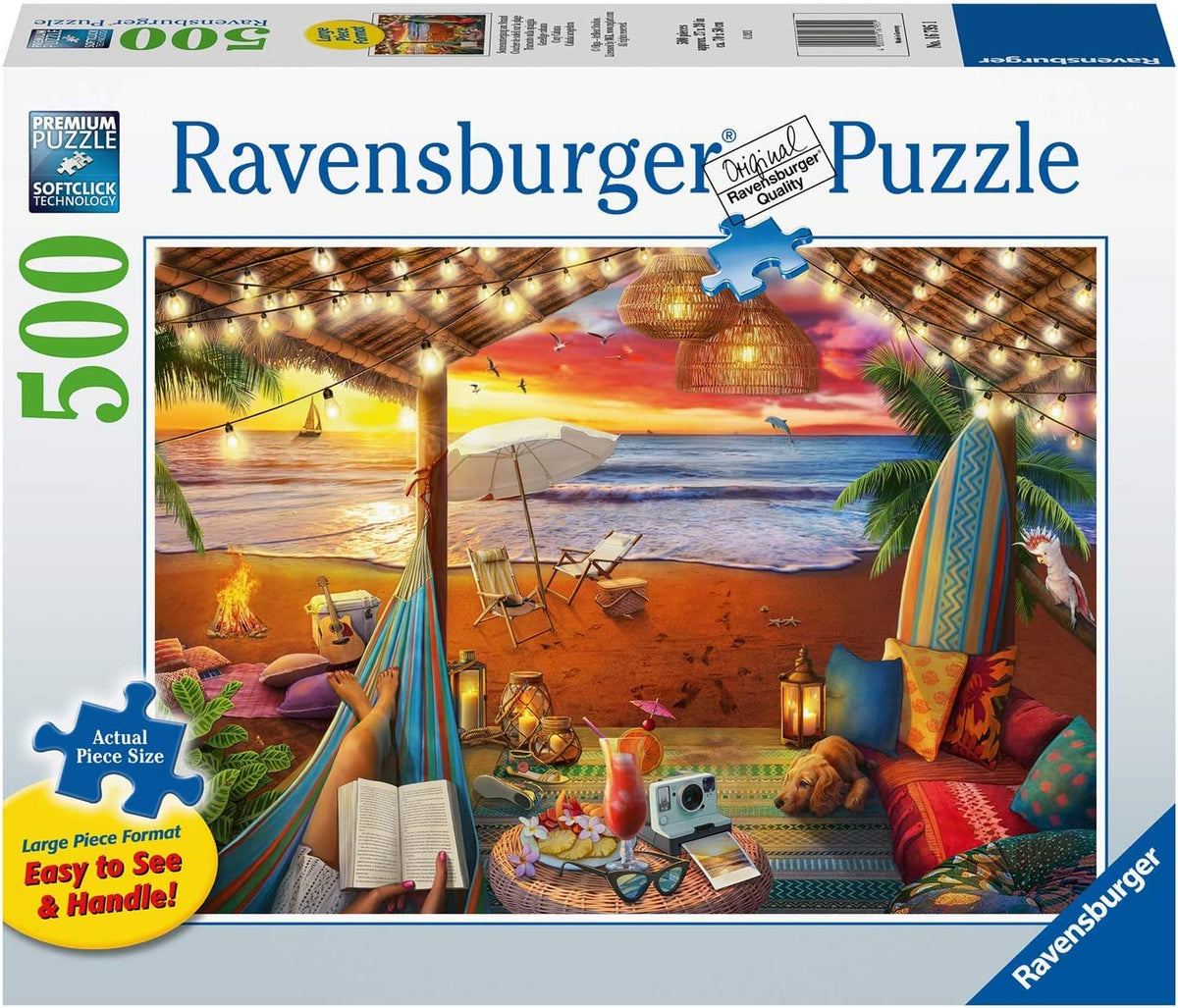 Ravensburger Cozy Cabana Puzzle softclick interlock delivers a satisfying, precise fit.