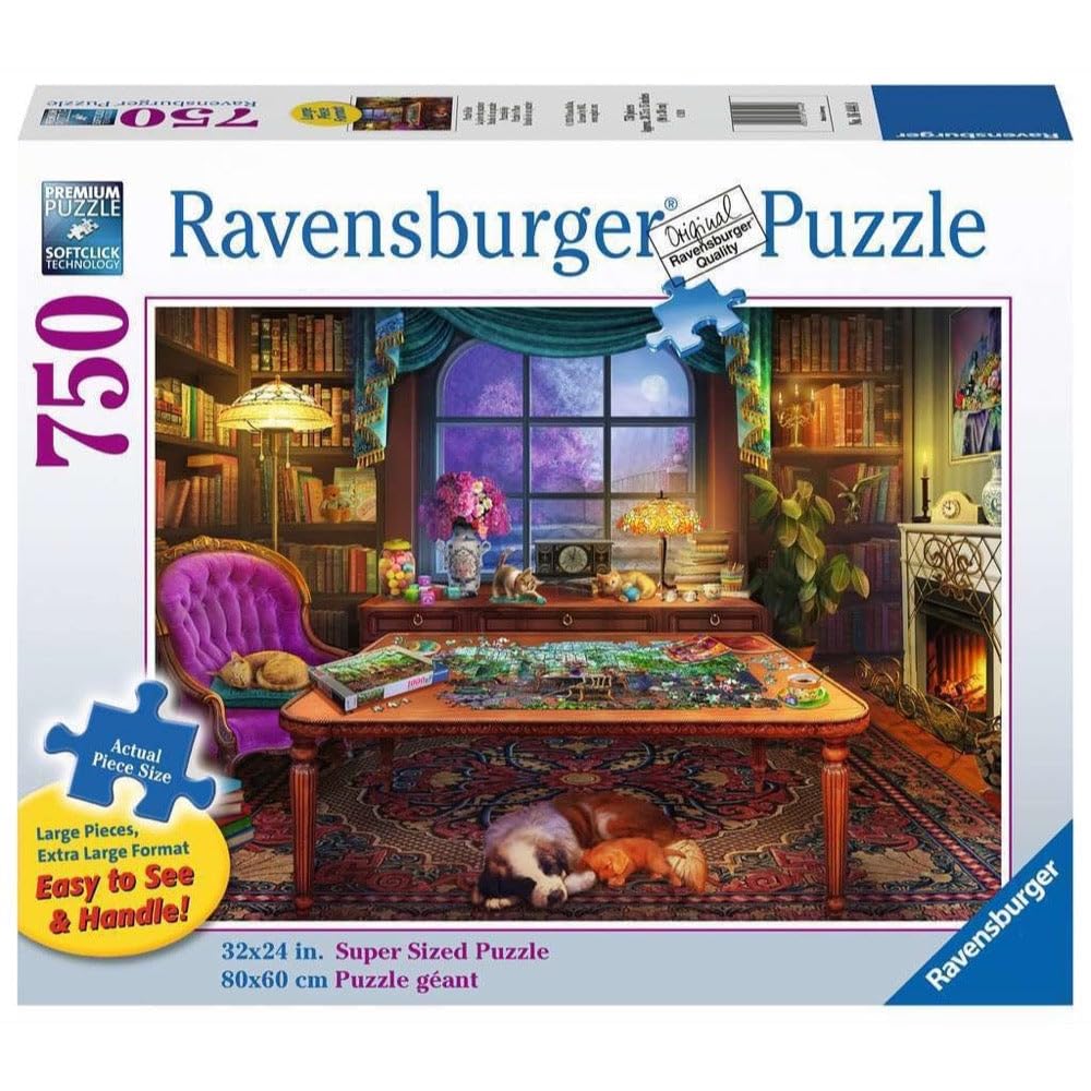 Ravensburger Softclick technology provides snug interlocks for a calm puzzle session