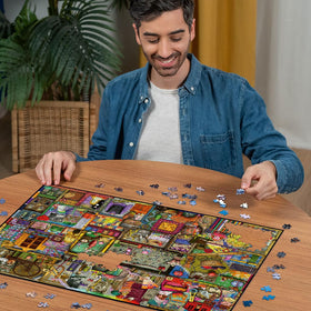 Ravensburger Craft Cupboard 1000pc puzzle box art highlighting vibrant colors and textures