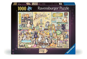 Ravensburger Crazy Cat's Easter Eggstravaganza puzzle cover with festive felines for springtime puzzling.