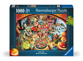 Ravensburger Dean MacAdam artwork closeup — vivid characters spark storytelling during puzzling sessions.