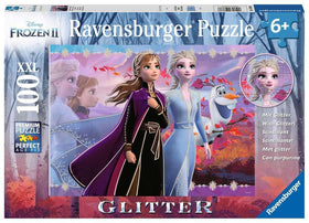 Ravensburger Disney Frozen 2 Strong Sisters puzzle with glitter finish inspires imaginative play and festive sparkle.