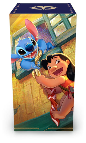 Close-up of foil finish on Lilo Escape Artist card for premium appeal