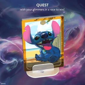 Ravensburger Disney Lorcana Gateway challenge play scene shows obstacles to beat with strategy.
