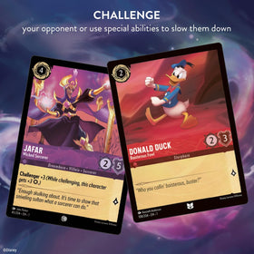 Ravensburger Disney Lorcana Gateway glimmer cards in action highlight team synergy.