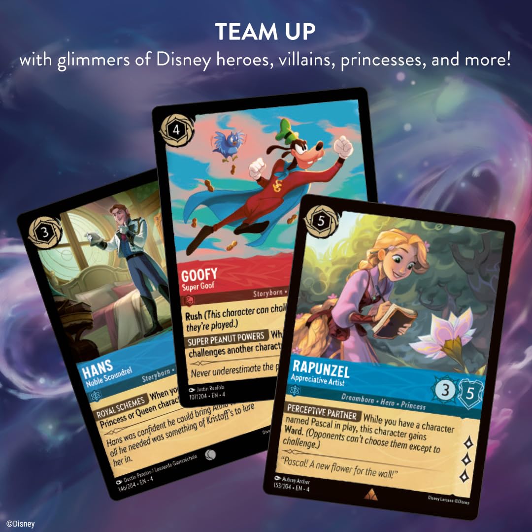 Ravensburger Disney Lorcana Gateway guide-in-box facilitates quick learning during your first matches.