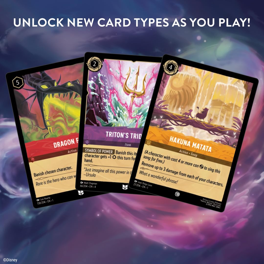 Ravensburger Disney Lorcana Gateway lore-star tracker visual hints progress toward rewards.