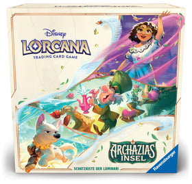Ravensburger Disney Lorcana Illumineers Trove comprehensive contents list.