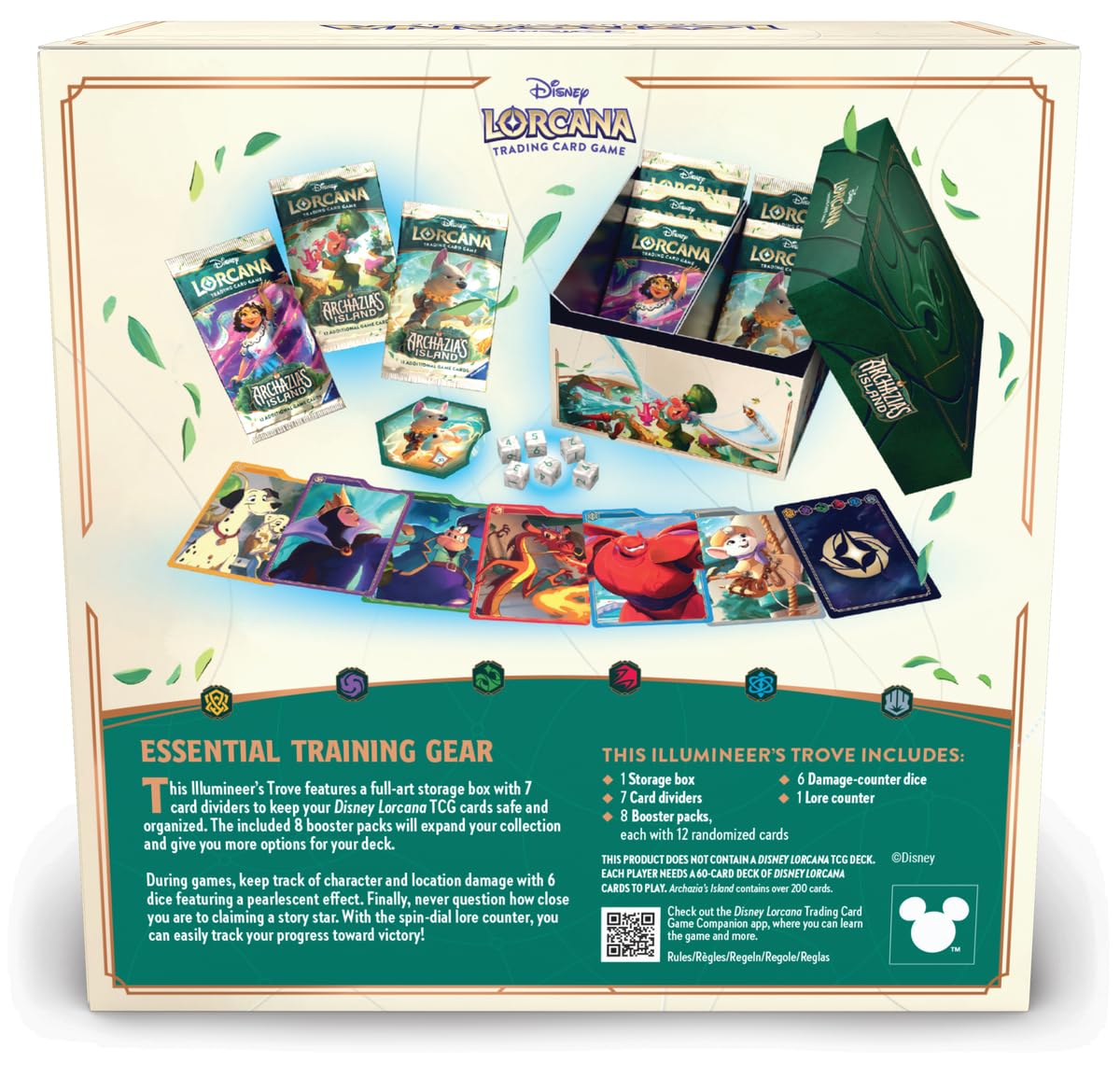 Ravensburger Disney Lorcana Illumineers Trove original artwork display.