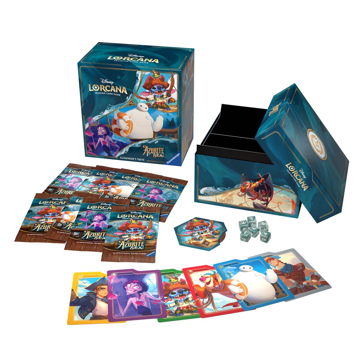 Ravensburger Disney Lorcana Illumineers Trove storage box with full-art cover for safe card storage