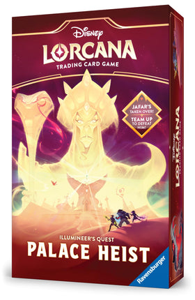 Ravensburger Disney Lorcana Palace Heist: Jafar’s Supreme Sorcerer pose for solo or co-op play