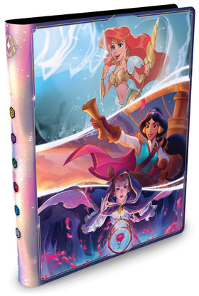 Ravensburger Disney Lorcana portfolio offers elegant, princess-themed interior protection for your deck.
