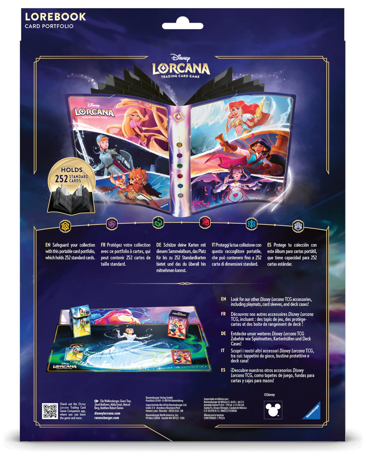 Ravensburger Disney Lorcana portfolio provides stylish storage for collectors and players.