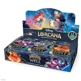 Ravensburger Disney Lorcana Whispers in the Well booster display with 24 packs boosts your collection