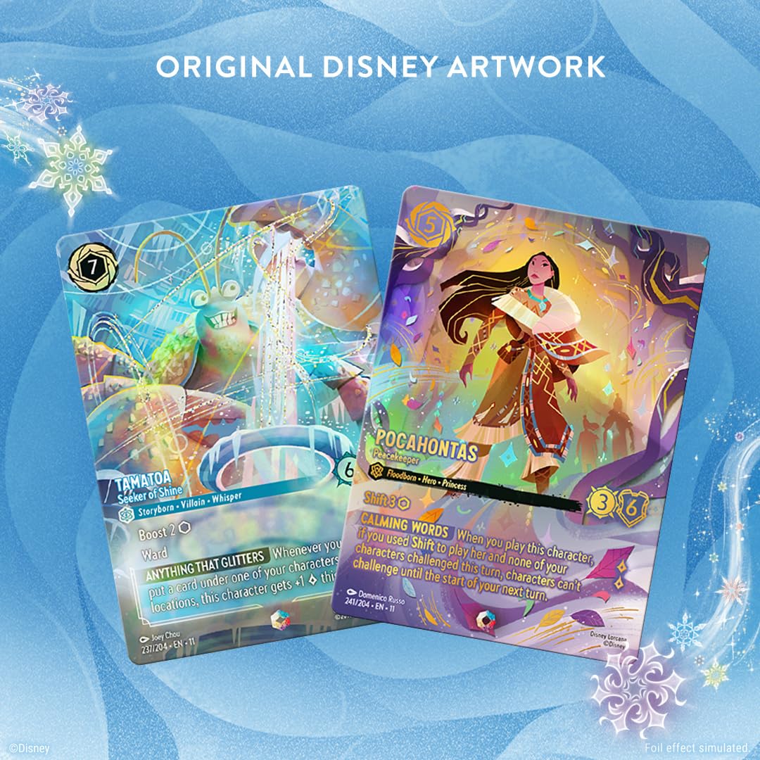 Winterspell foil cards highlighted to add rarity in Ravensburger collection
