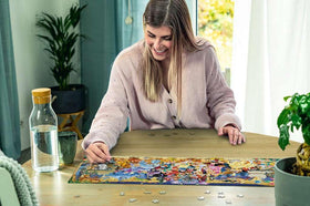 Vibrant colors of the Ravensburger Disney Panoramic 1000-piece puzzle brighten family nights