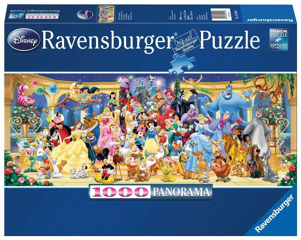 Ravensburger Disney Panoramic 1000-piece puzzle on table for relaxing downtime