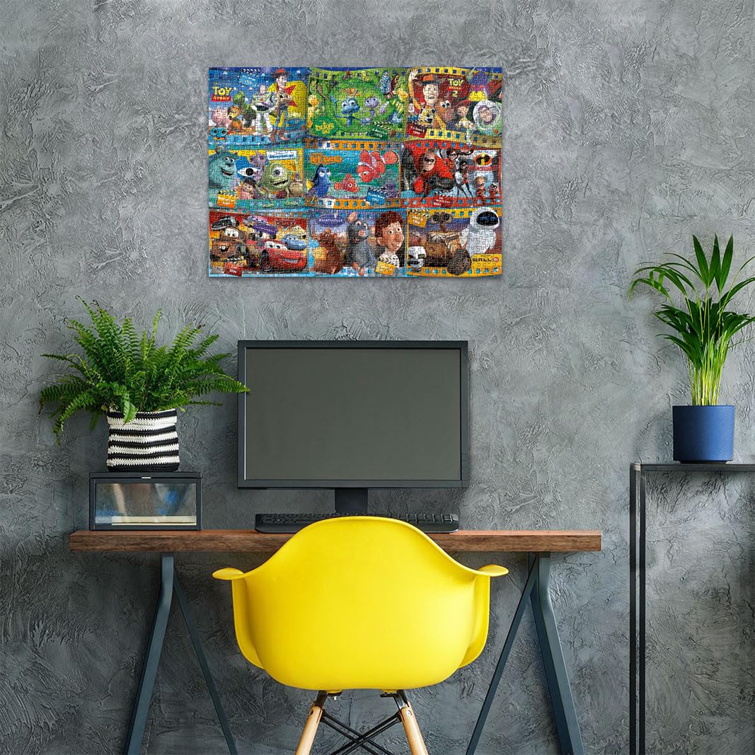 Ravensburger Disney-Pixar 1000-piece artwork with vibrant colors.