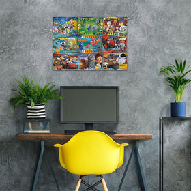 Ravensburger Disney-Pixar 1000-piece artwork with vibrant colors.